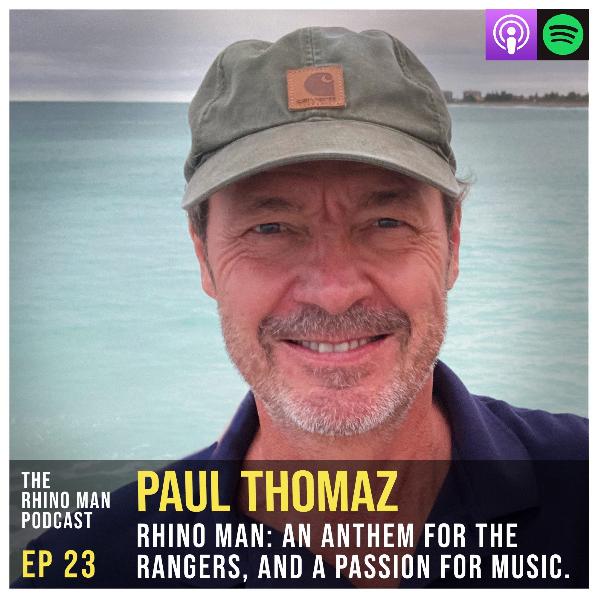 Ep 23: Paul Thomaz – RHINO MAN: an anthem for the rangers, and a passion for music.