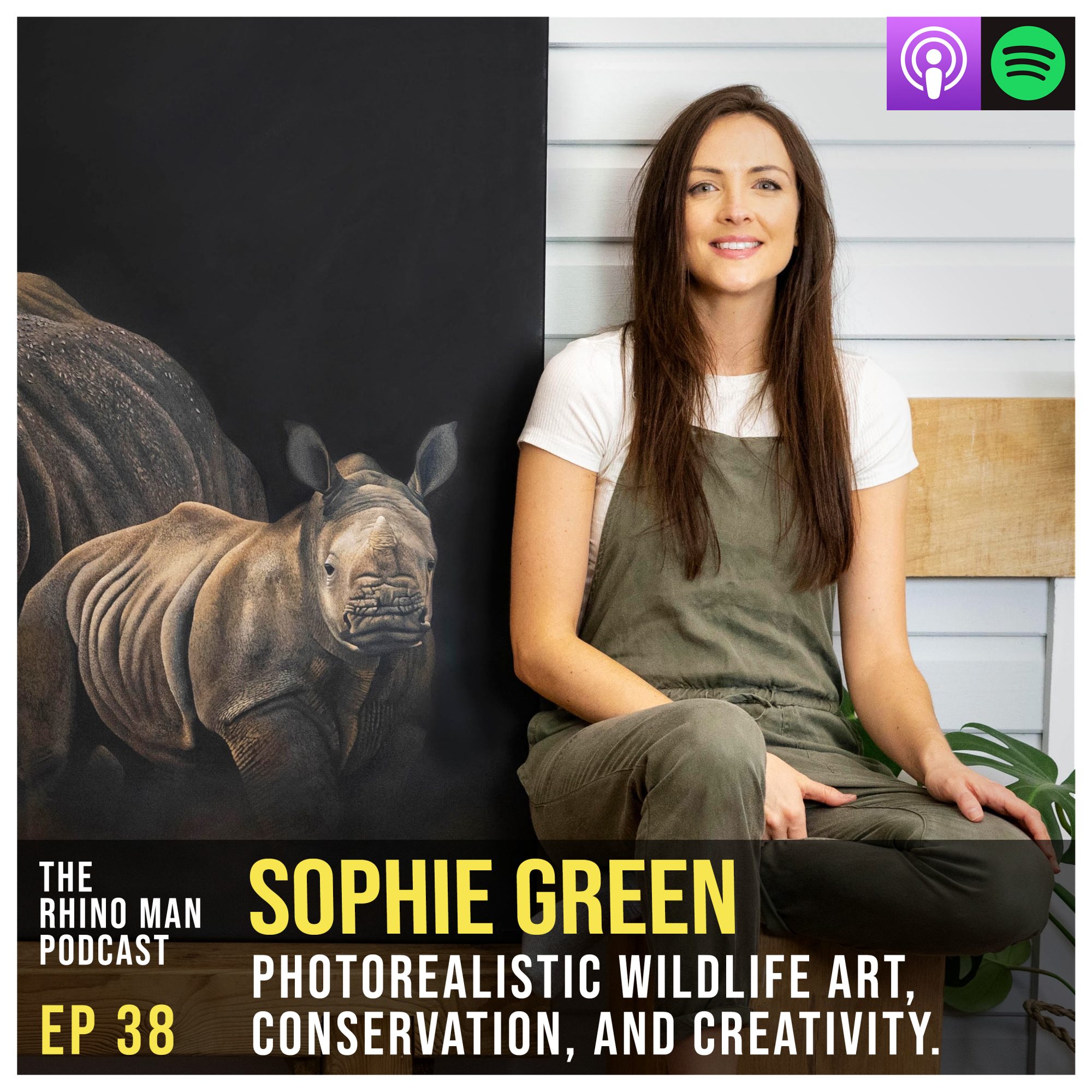 Ep 38: Sophie Green – Photorealistic wildlife art, conservation, and creativity.