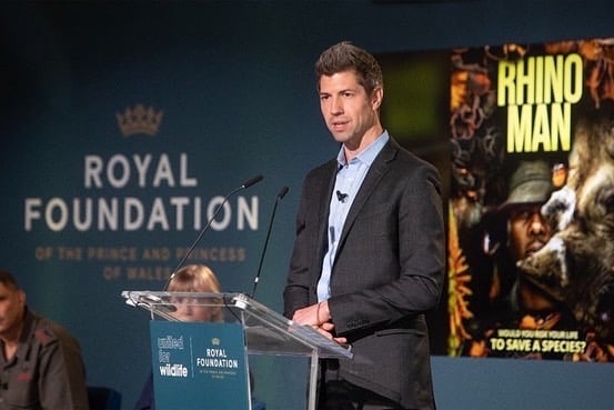 John Jurko II speaking at the United for Wildlife Global Summit in London 2022